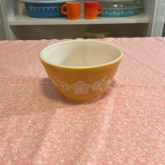 Pyrex Butterfly Gold 401 Mixing Bowl - Picture 3 of 6